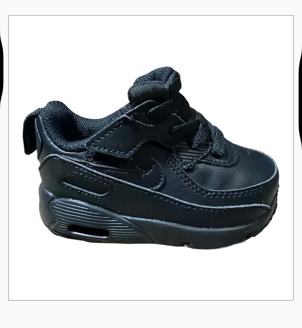 Nike Air Max 90 EasyOn TD Triple Black Baby/Toddler Shoes Size 5C HF6359-001